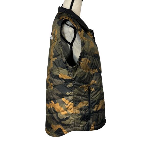 North Face Womens Large Tamburello Vest Camo Full-Zip Pockets Mid-Layer Drop Hem - Picture 4 of 11
